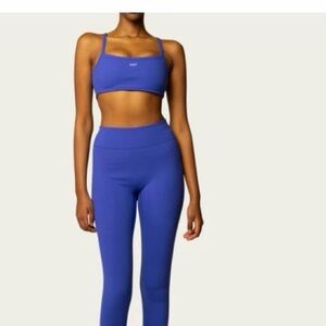 437 sweetheart tank & essentials leggings set- glacier
